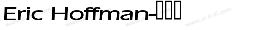 Eric Hoffman字体转换